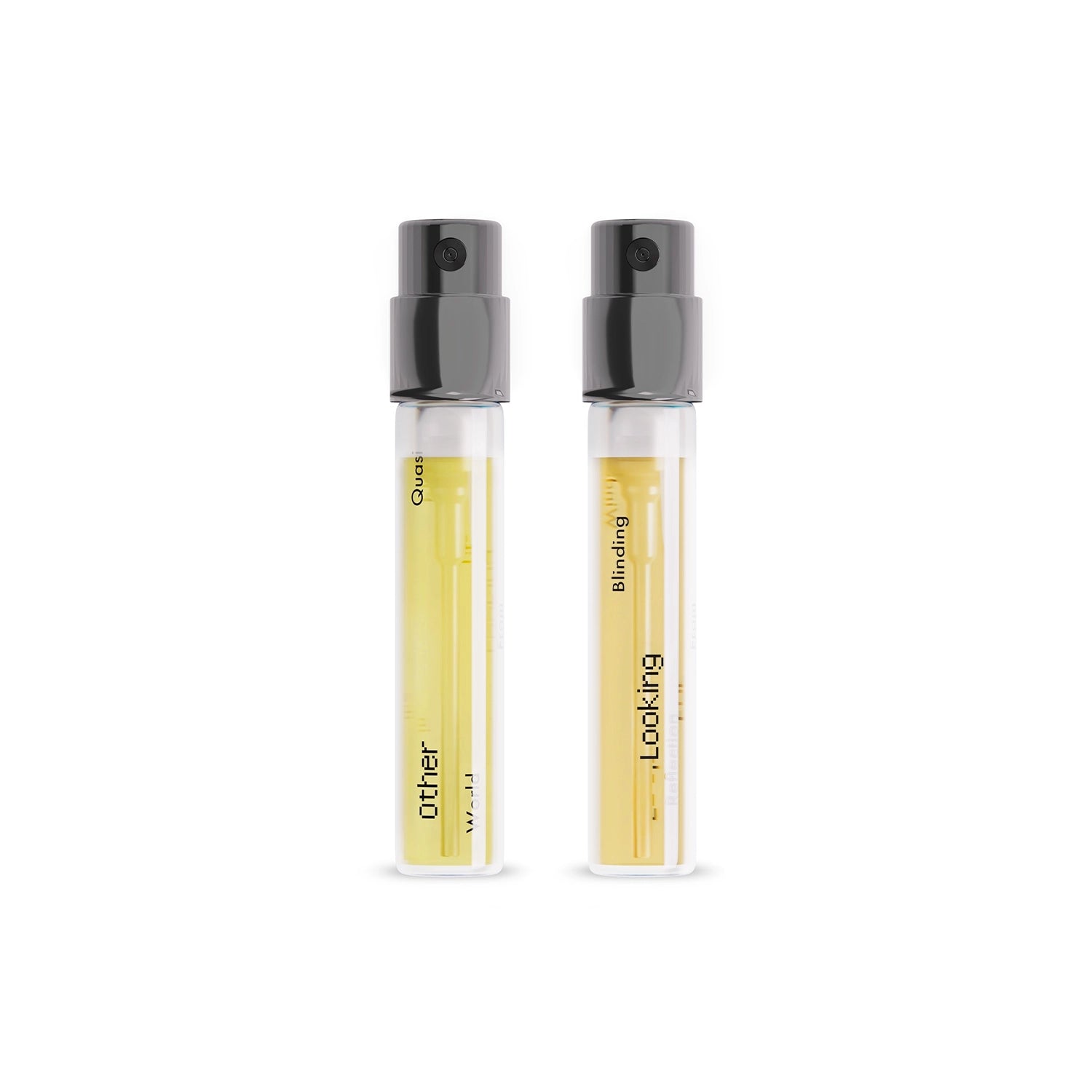 Looking For Each Other's Discovery Duo 2ml botanical fragrance bottles against a white background.